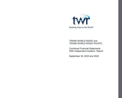 Audited Financial Statement 2023 Twr Website